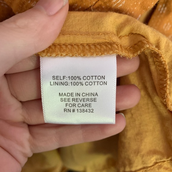 ModCloth Mustard Shirt Dress Size 2 - Picture 14 of 15